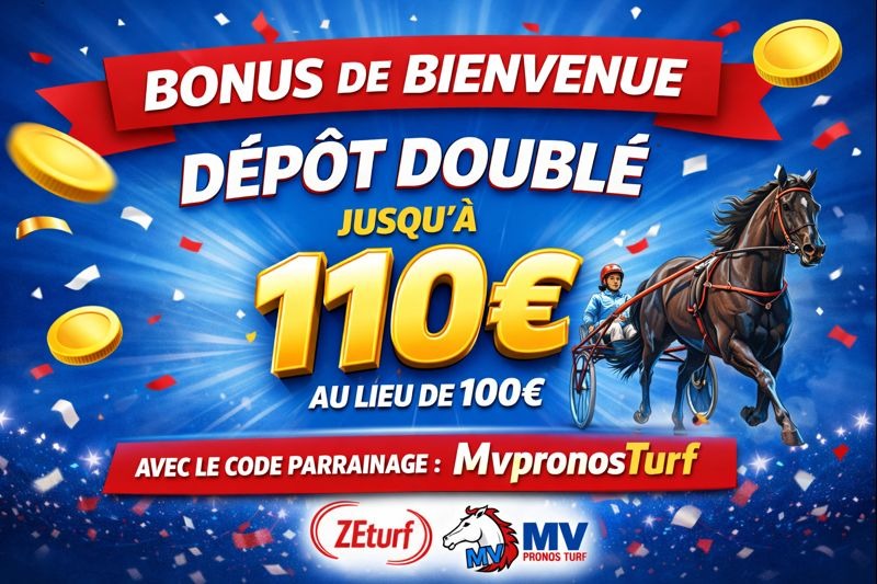 Bonus de bienvenue ZE Turf